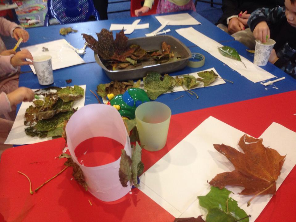 leaf painting